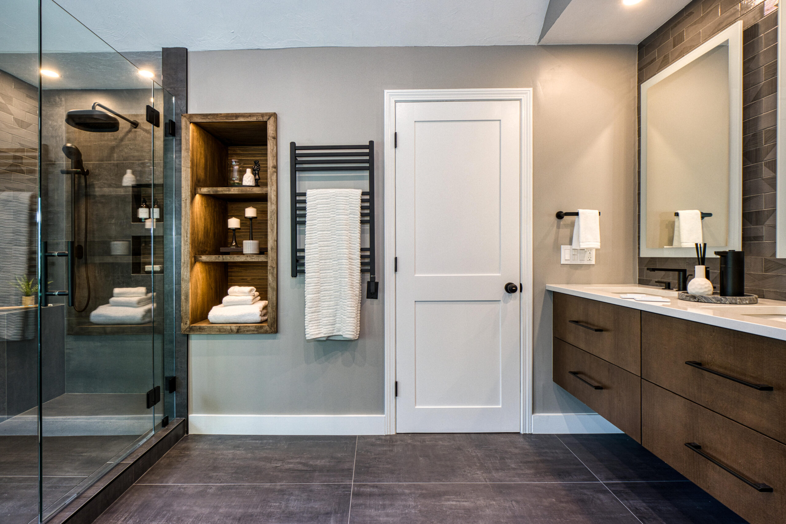 Masculine Modern Bathroom Retreat