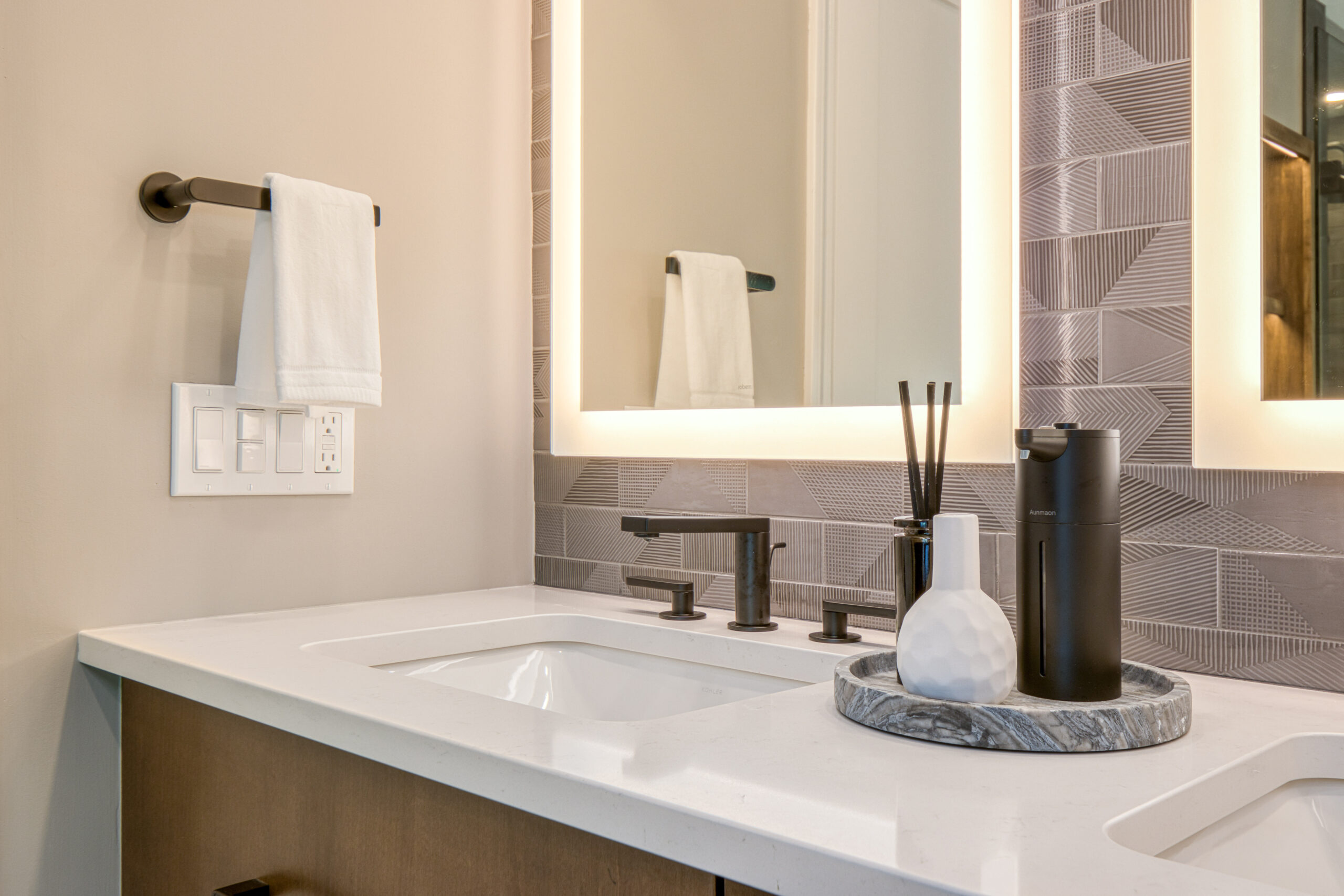 Masculine Modern Bathroom Retreat