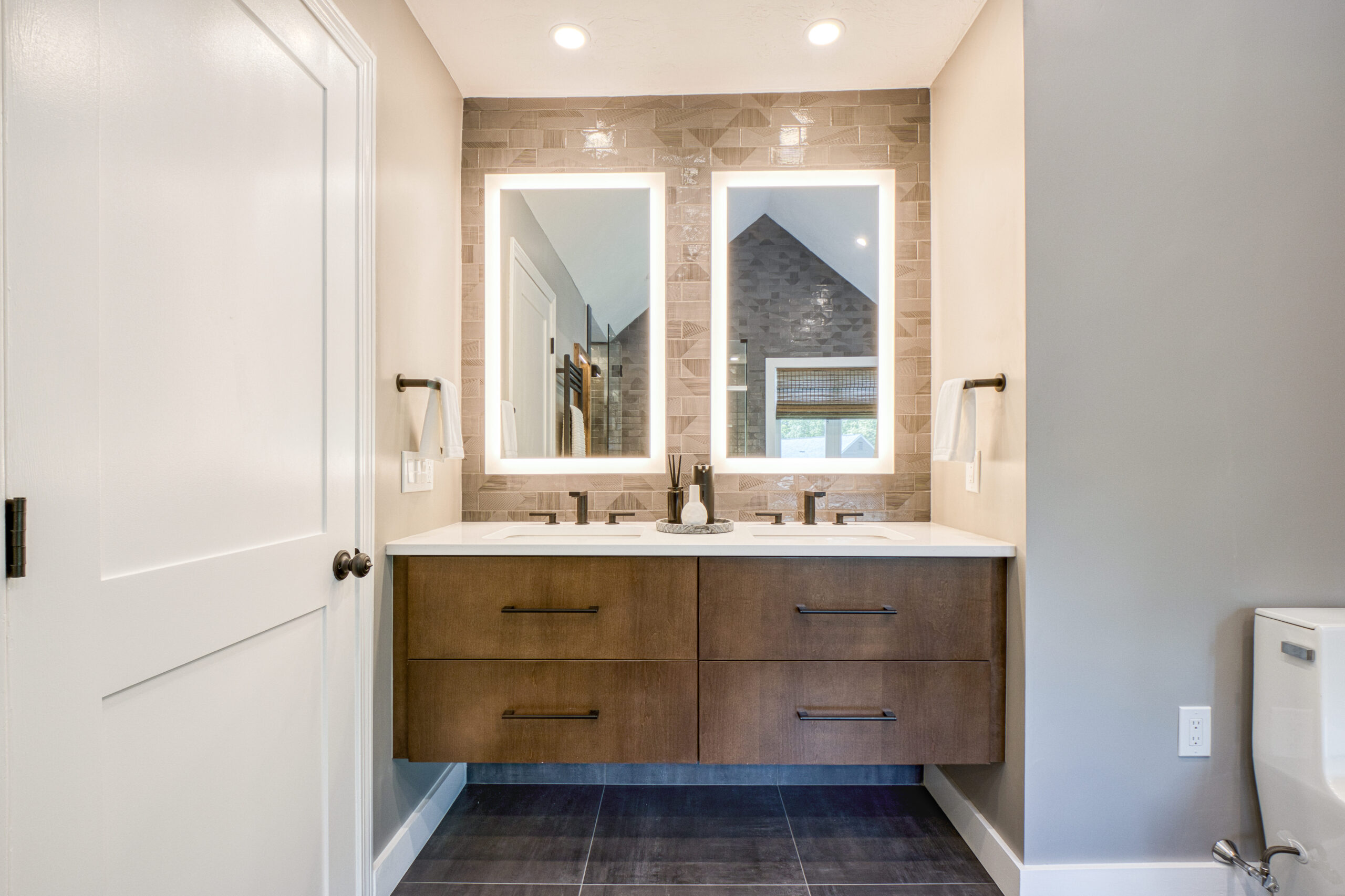 Masculine Modern Bathroom Retreat