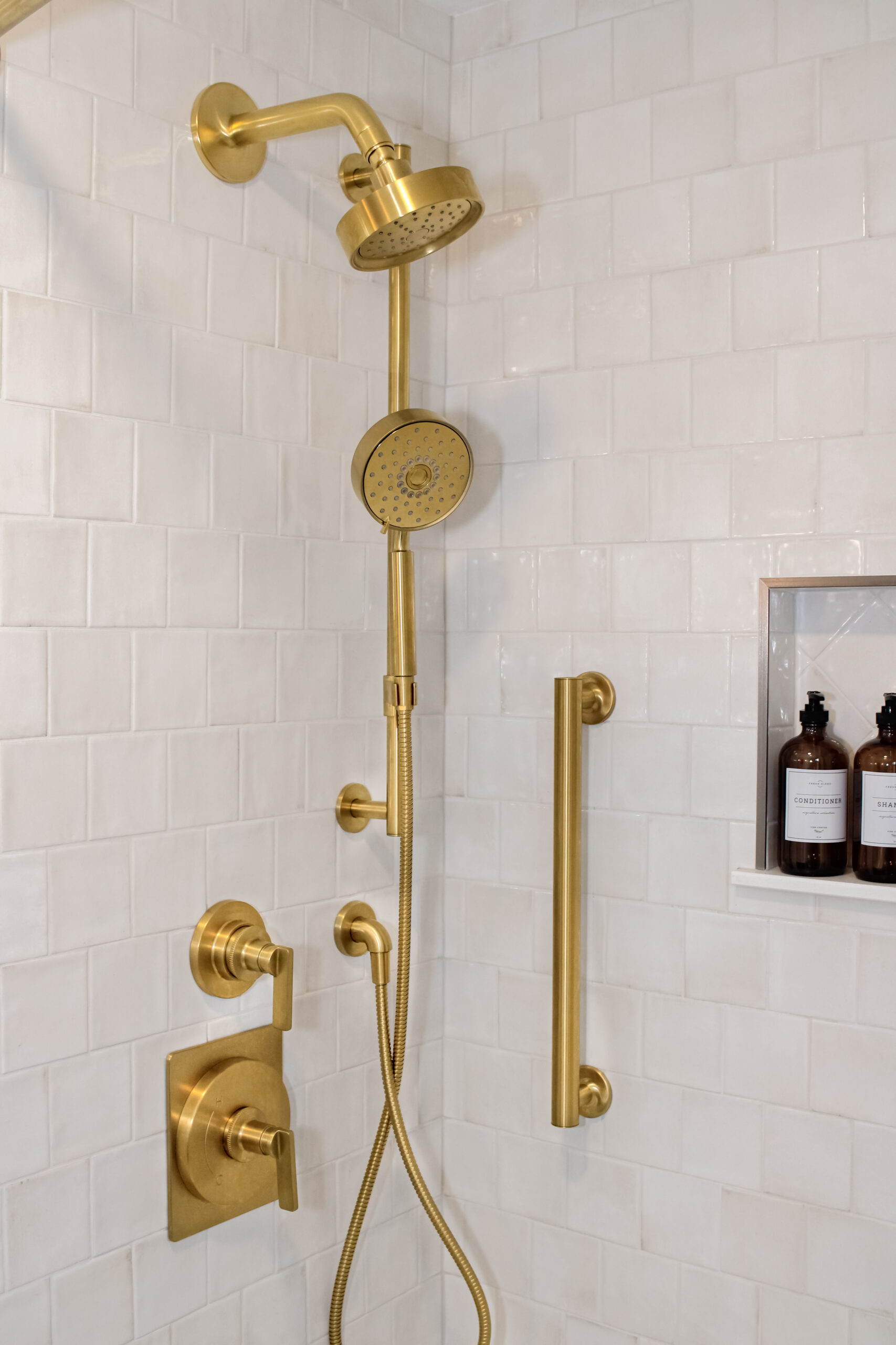 Warm Brass Bath Renovation