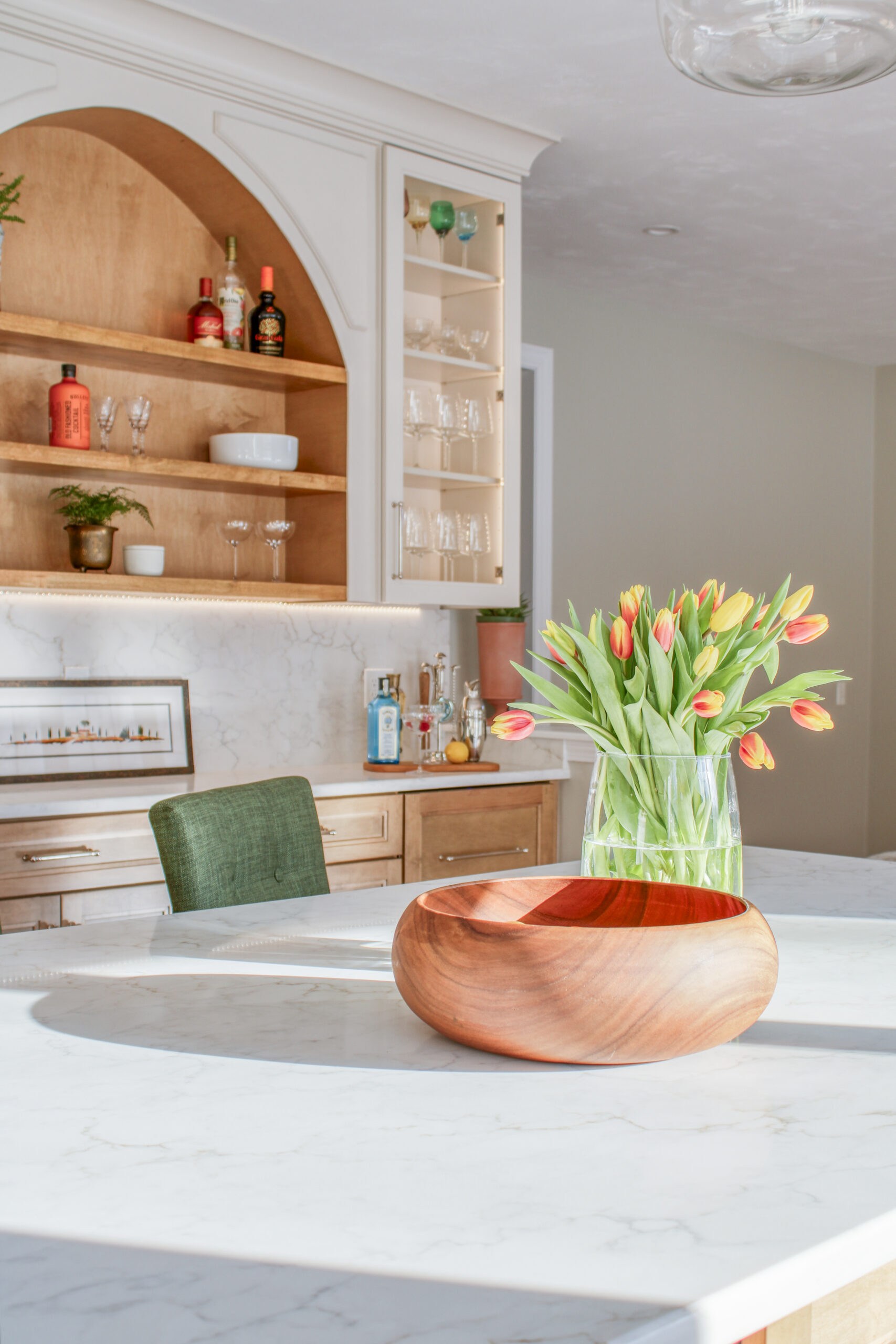 Warm, Modern & Classic Kitchen
