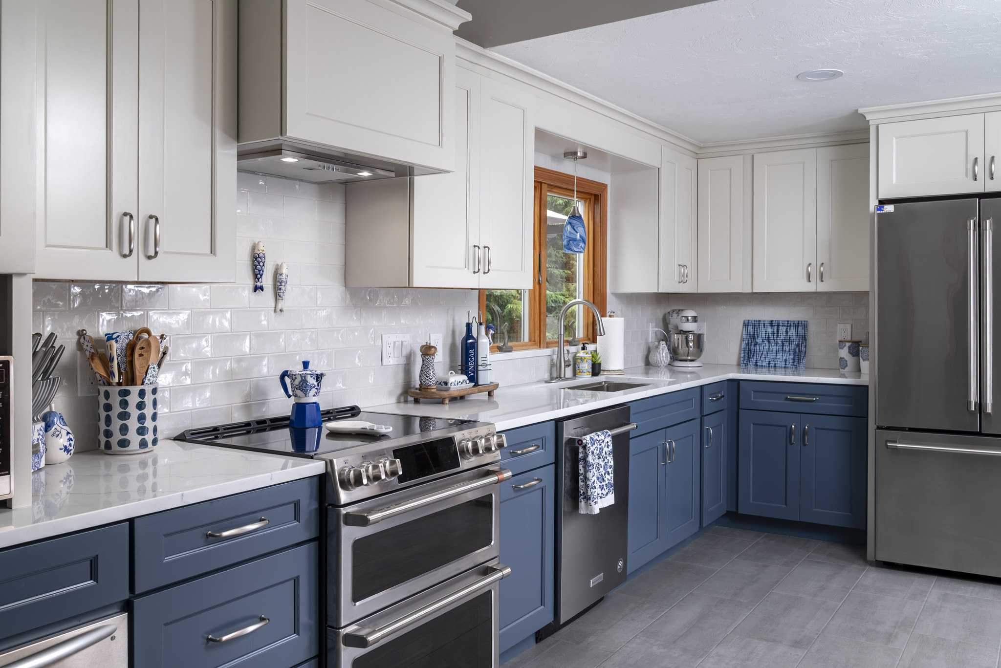 Blue Motif Kitchen