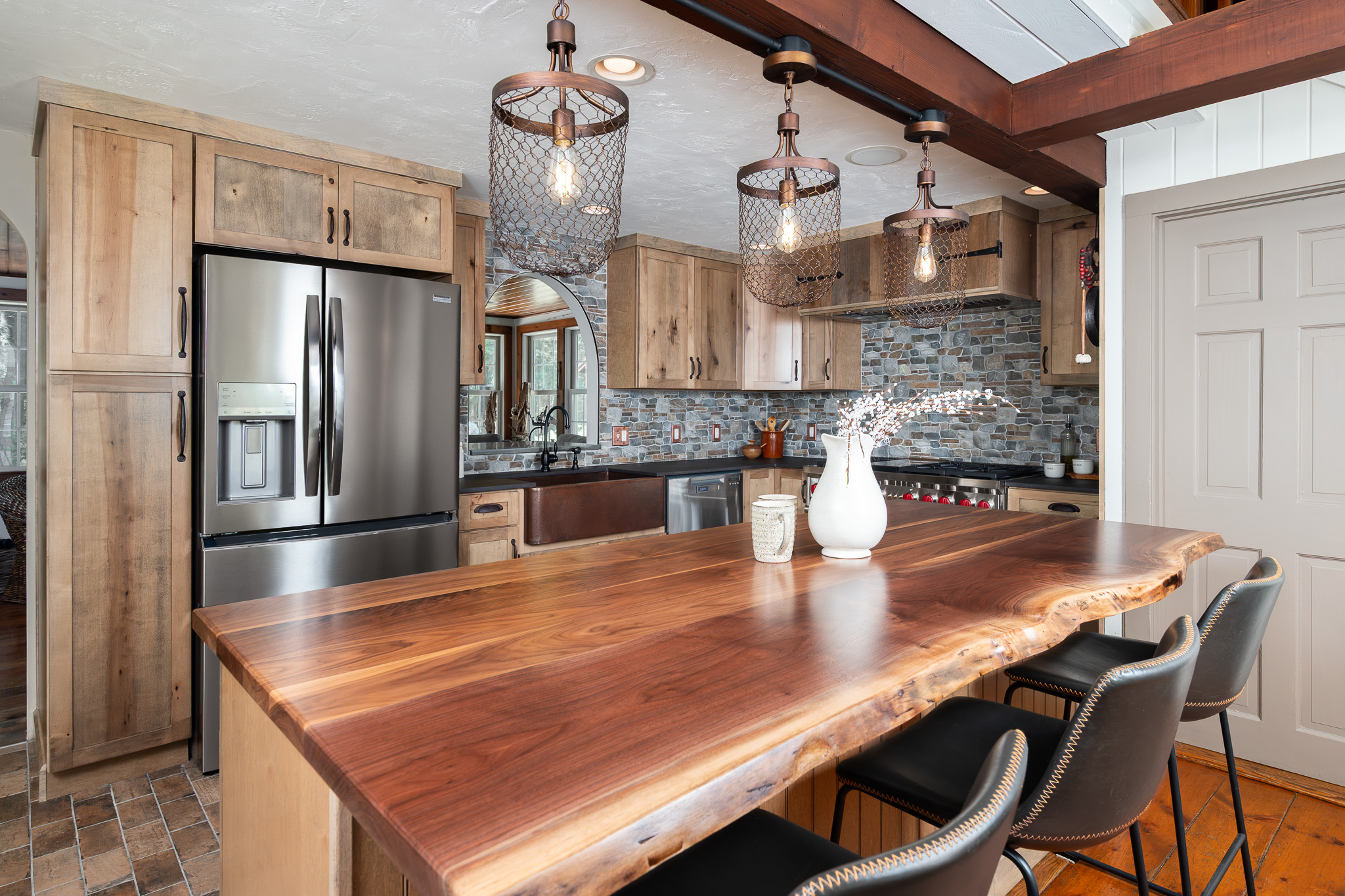 Rustic Kitchen With Copper Accents