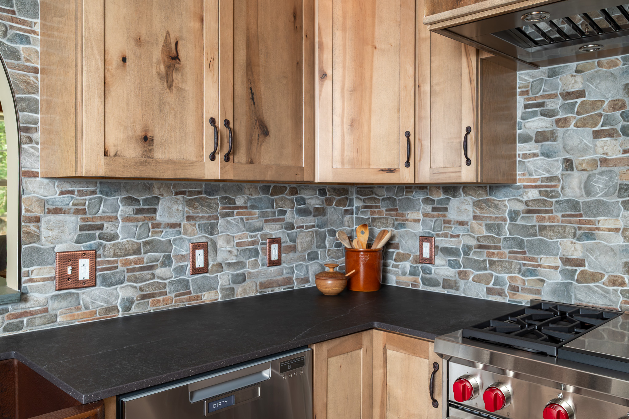 Rustic Kitchen With Copper Accents