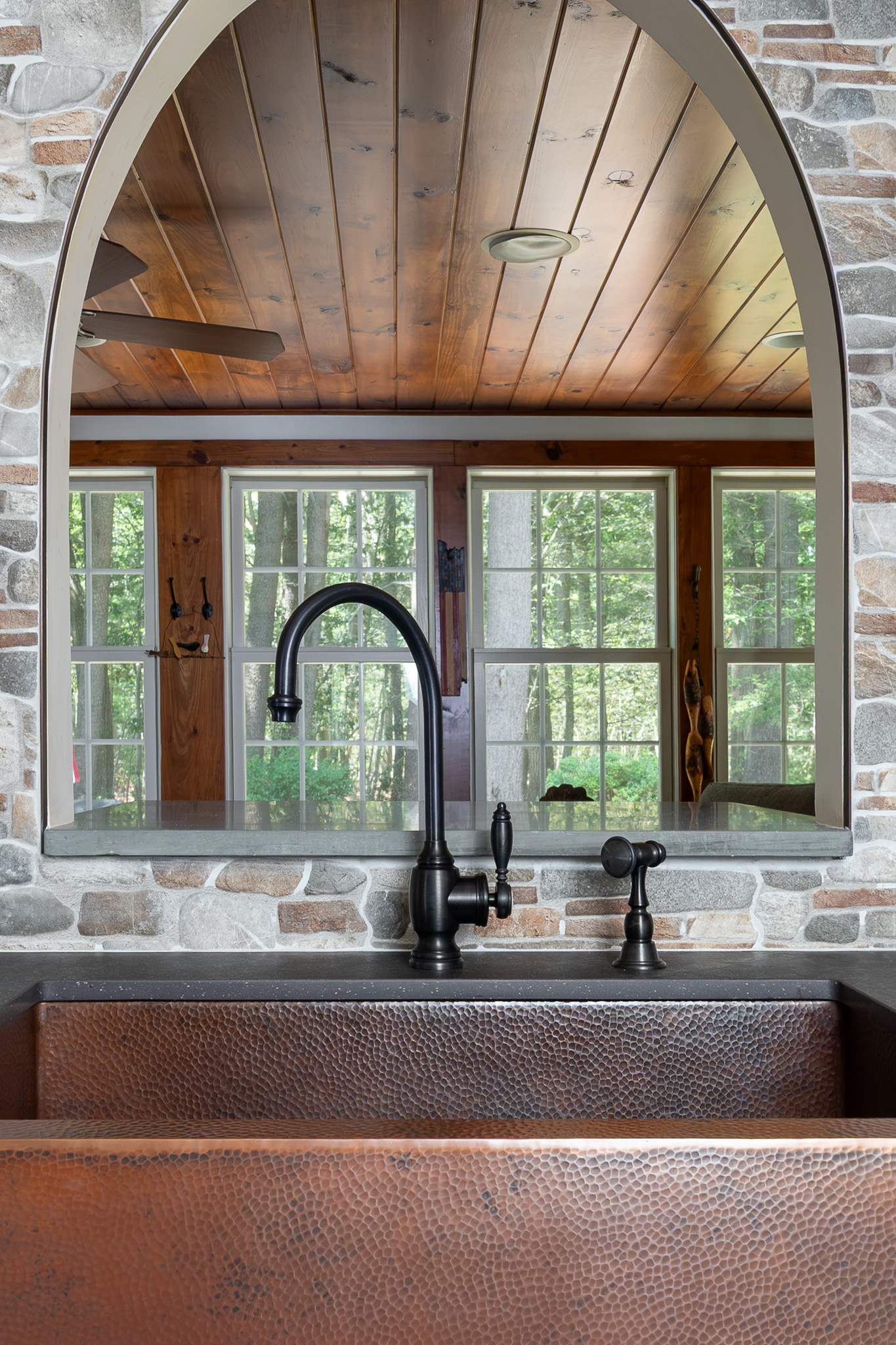 Rustic Kitchen With Copper Accents