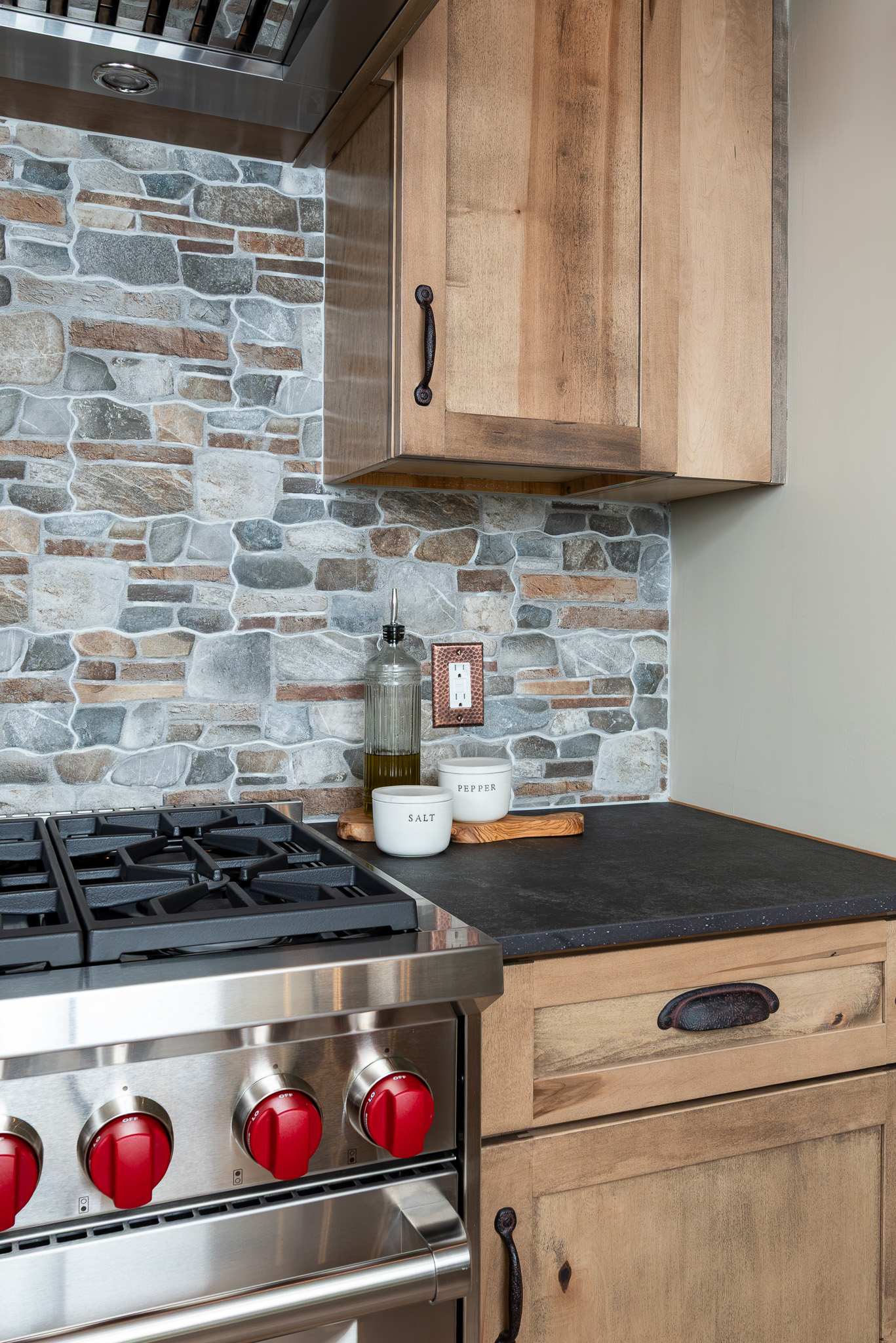 Rustic Kitchen With Copper Accents