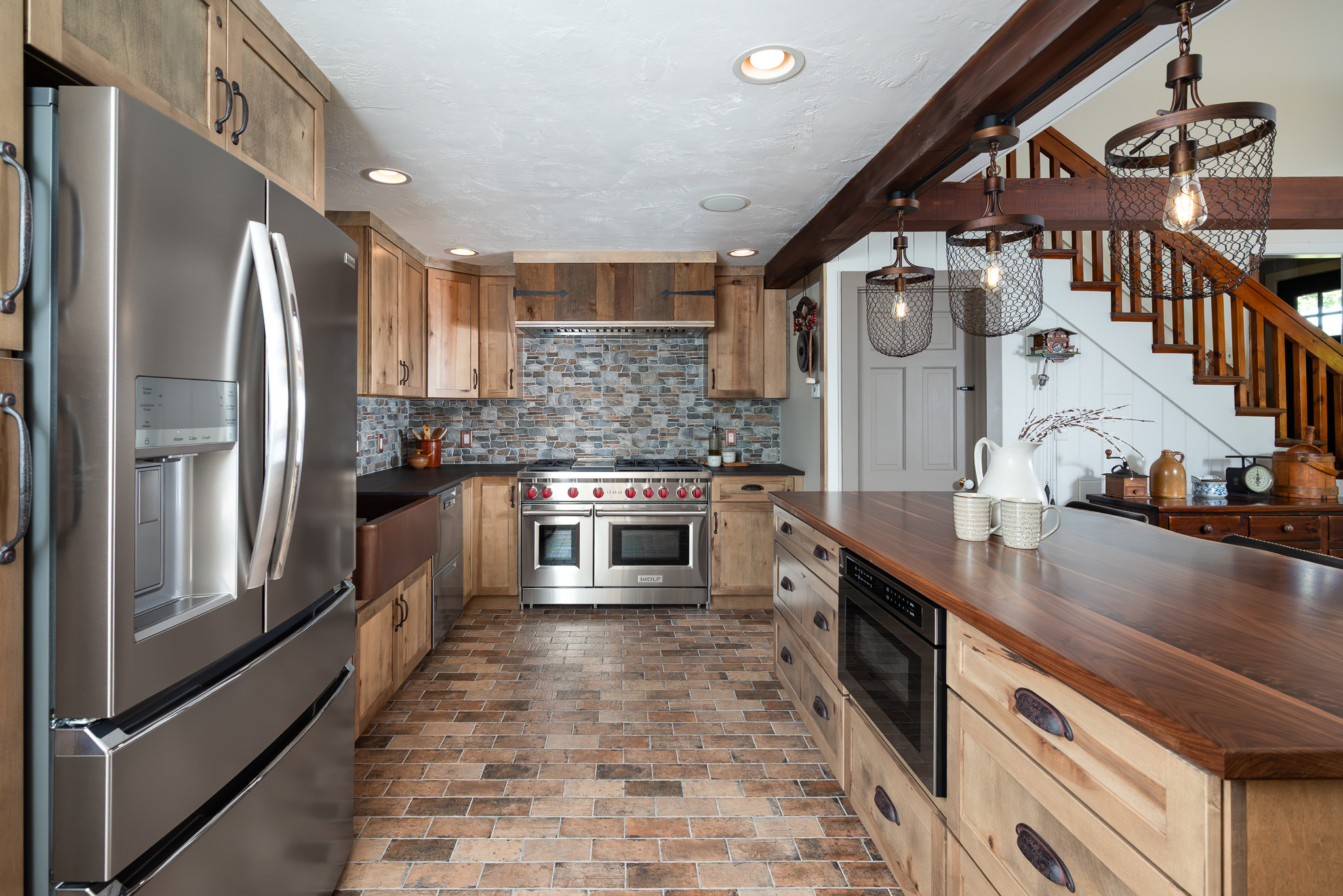 Rustic Kitchen With Copper Accents