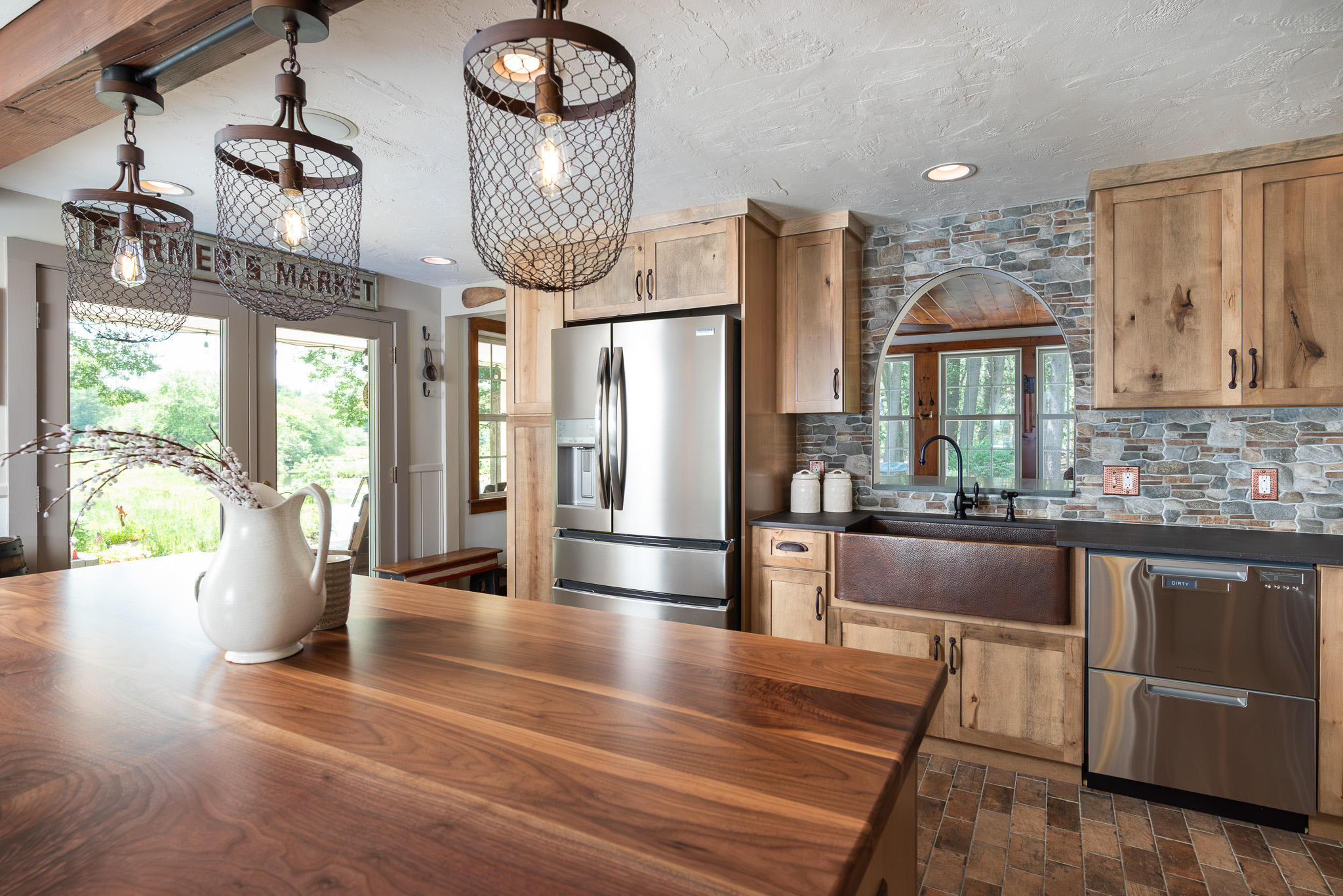 Rustic Kitchen With Copper Accents