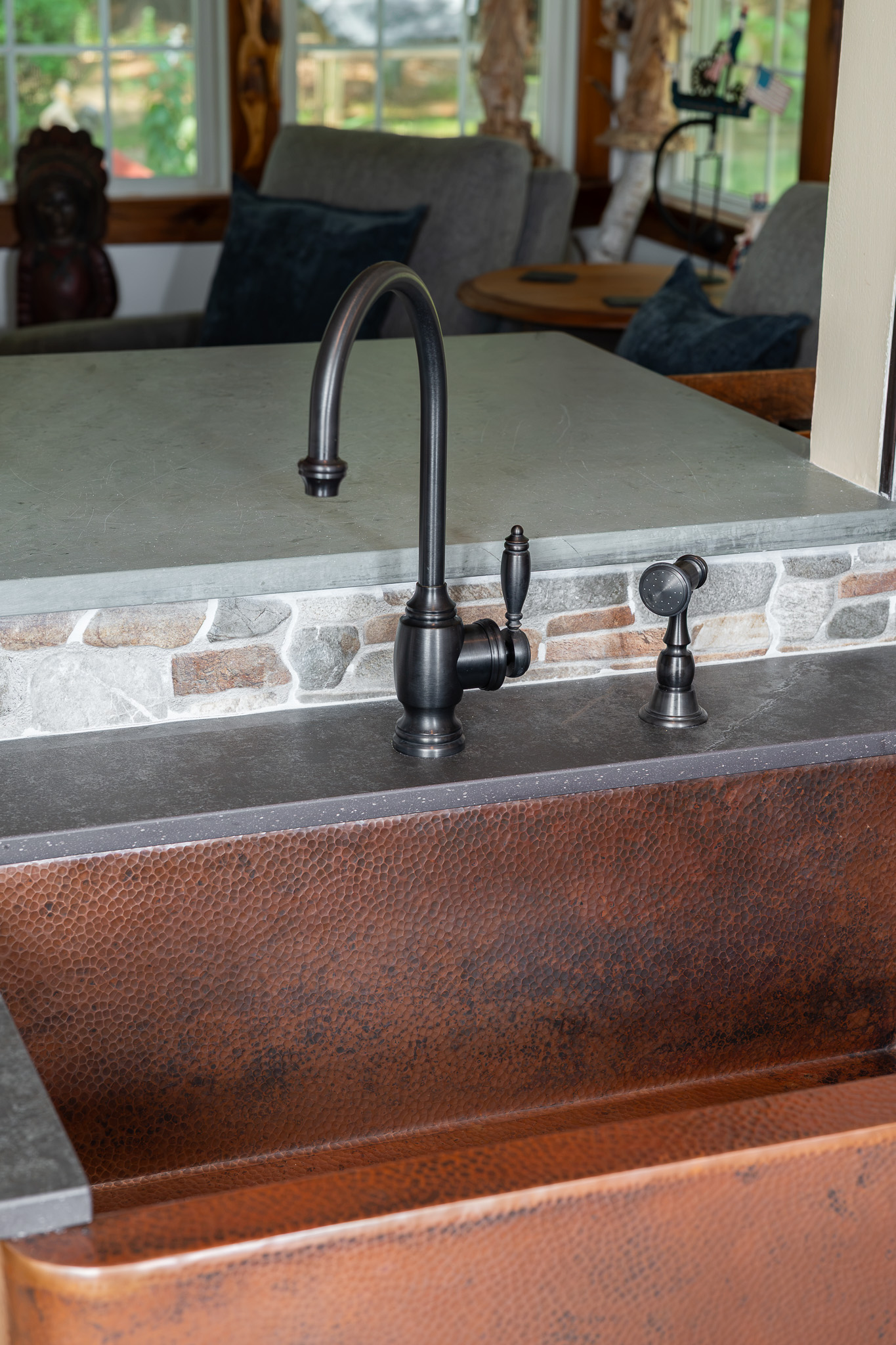 Rustic Kitchen With Copper Accents
