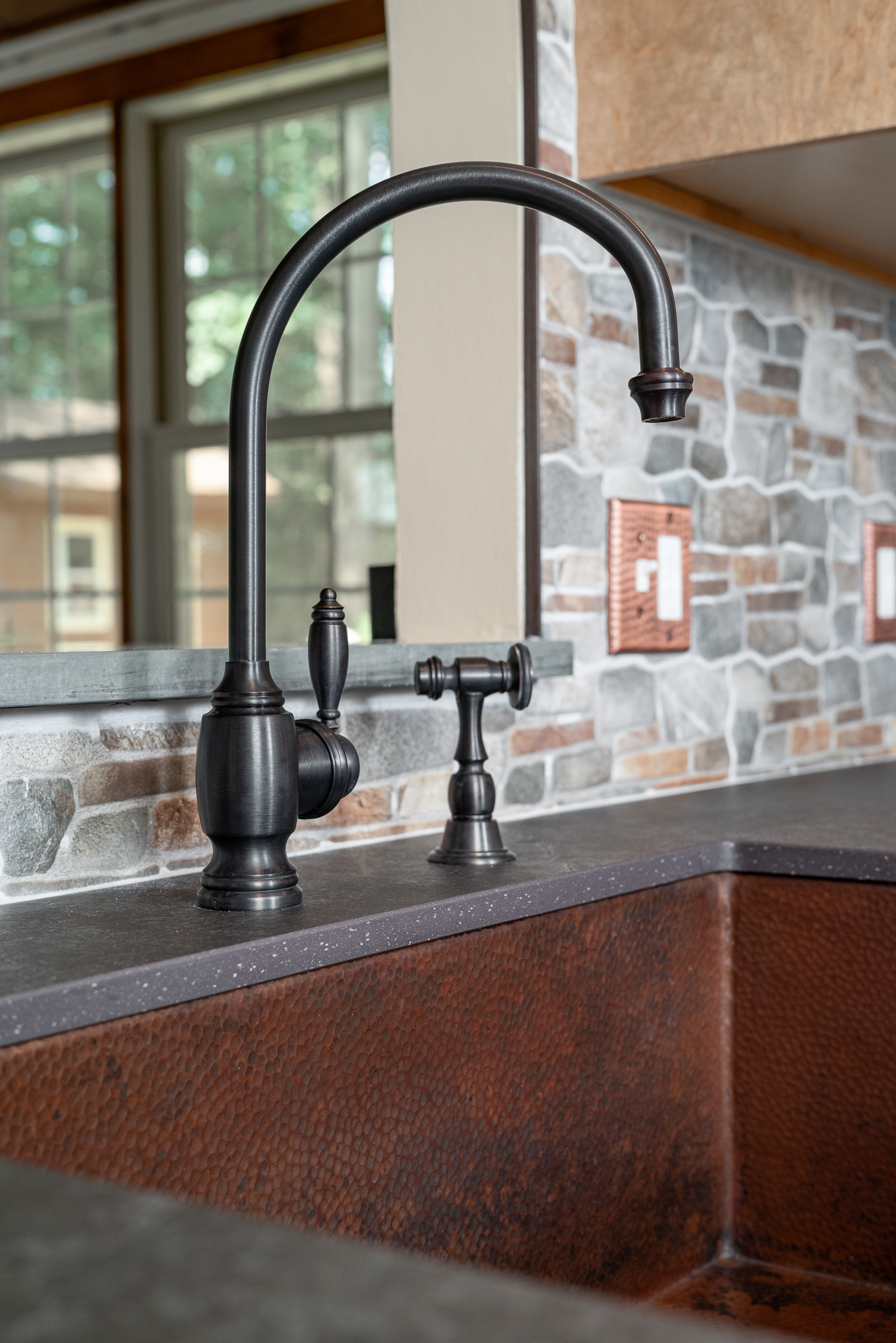 Rustic Kitchen With Copper Accents