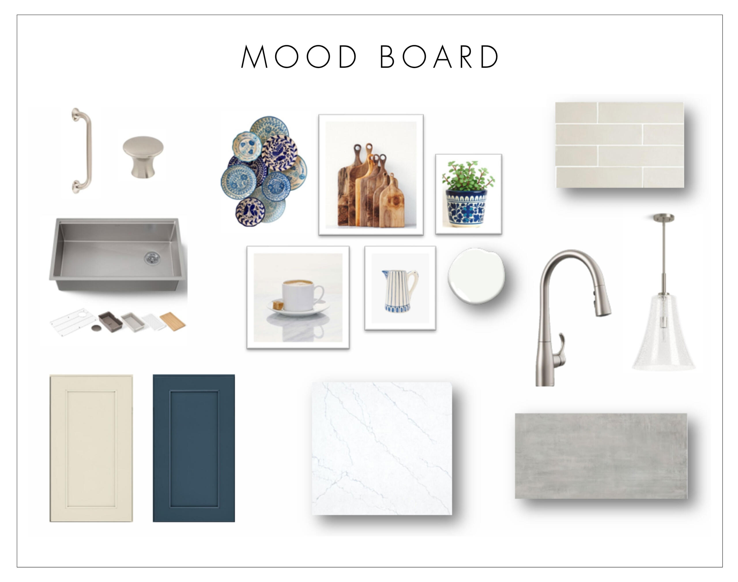 Blue Motif Kitchen