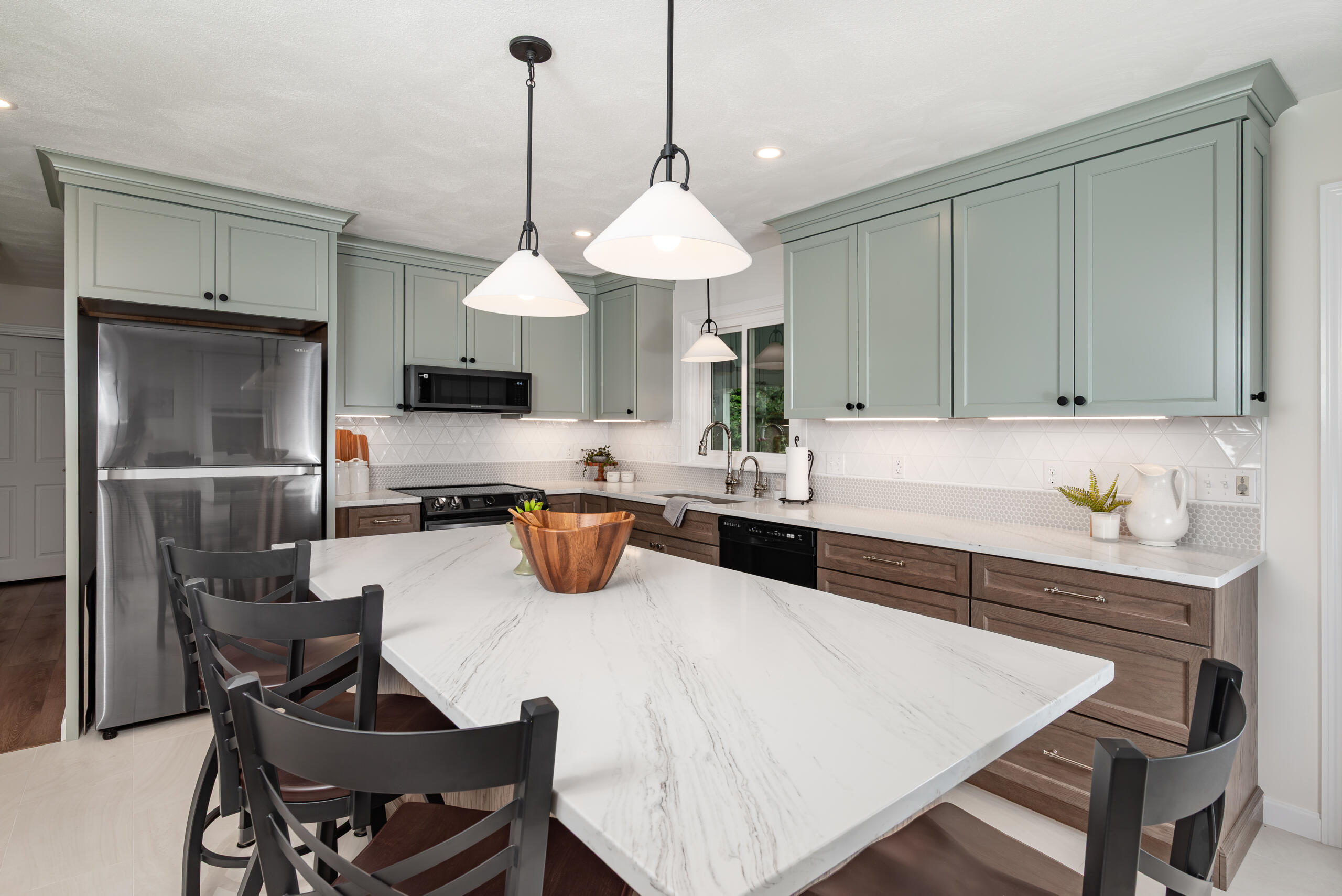 Contemporary Sage Kitchen