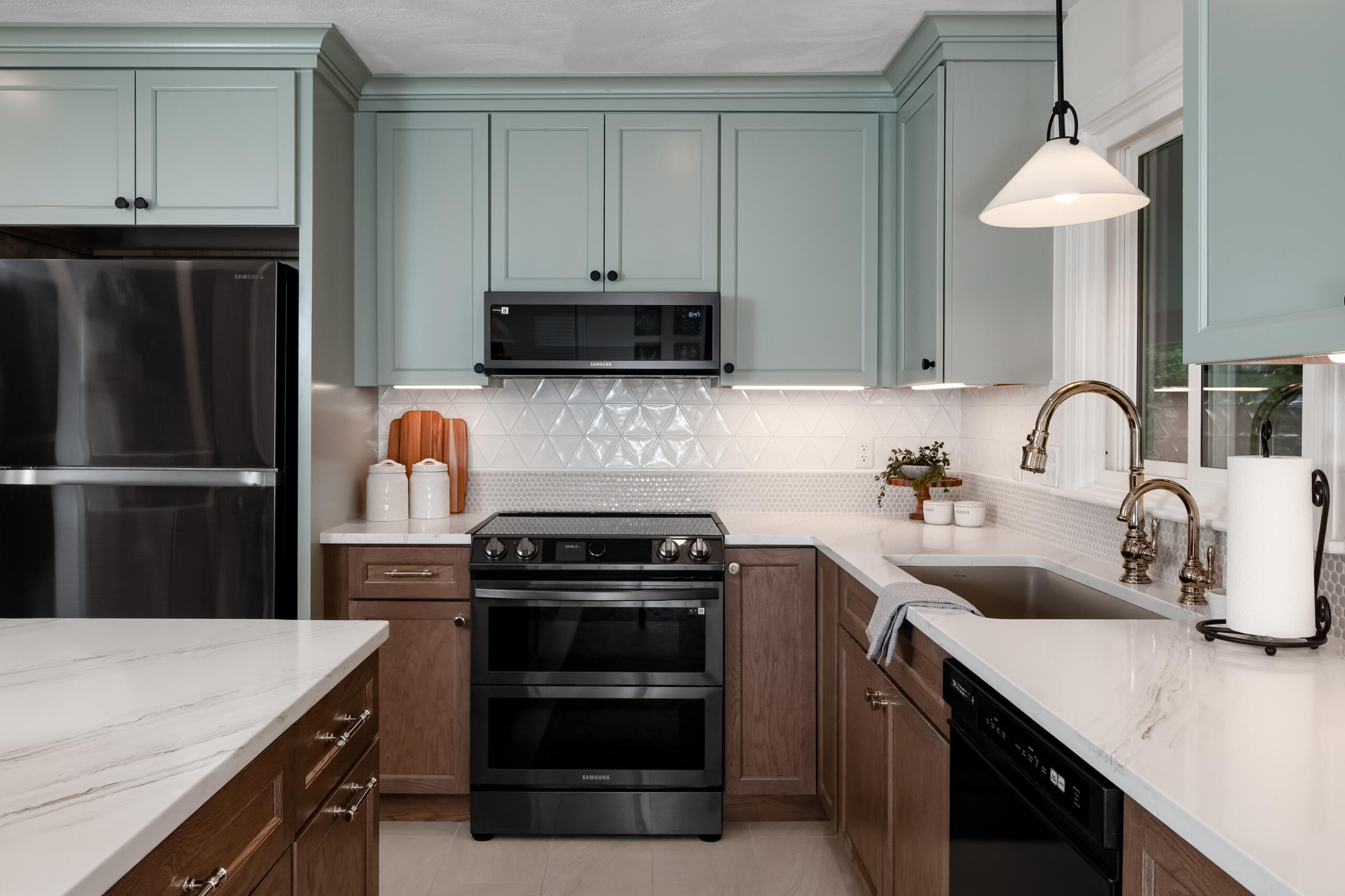 Contemporary Sage Kitchen