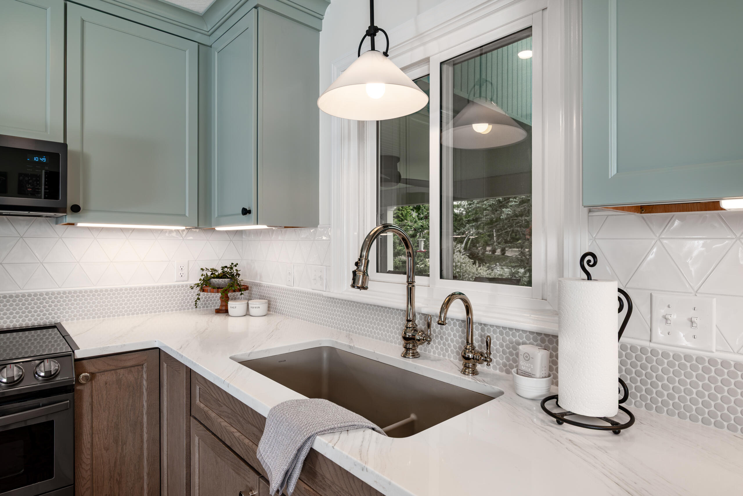 Contemporary Sage Kitchen