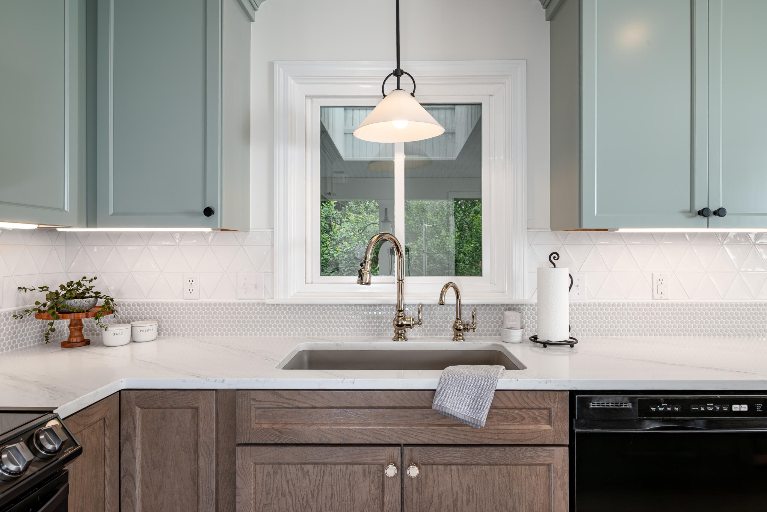 Contemporary Sage Kitchen