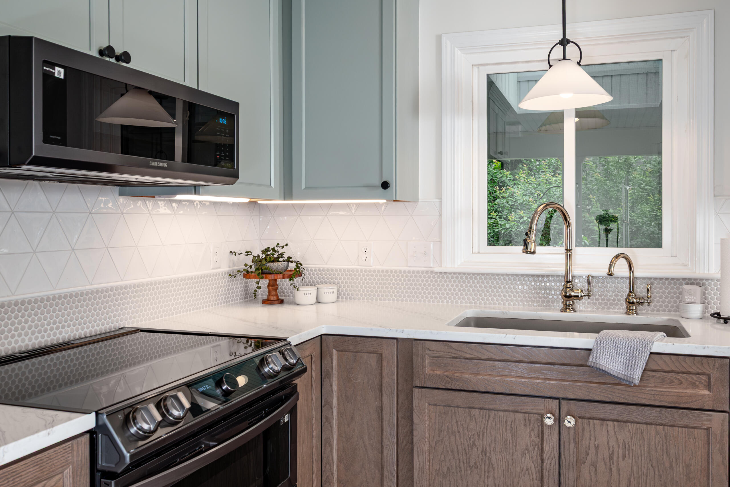 Contemporary Sage Kitchen